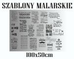 CYTATY SZABLONY MALARSKIE NAPISY NA ŚCIANĘ 100cm